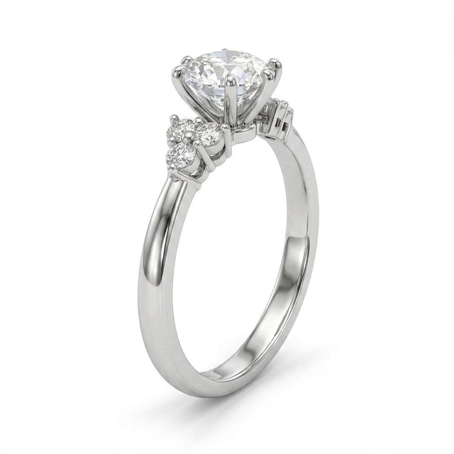 Cluster Round Engagement Ring (1.56 ct. tw.) in Platinum