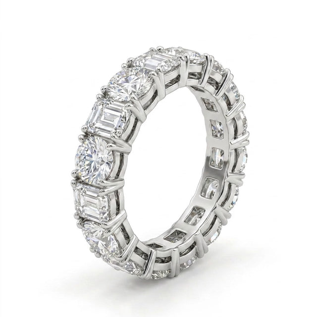 Eternity Oval Engagement Ring (2.79 ct. tw.) in 18K White Gold