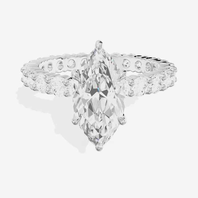 Vowsae Marquise Eternity Ring (3/4 ct. tw.) in 18K White Gold