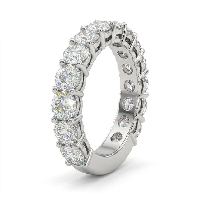 Eternity Round Engagement Ring (7/8 ct. tw.) in 18K White Gold