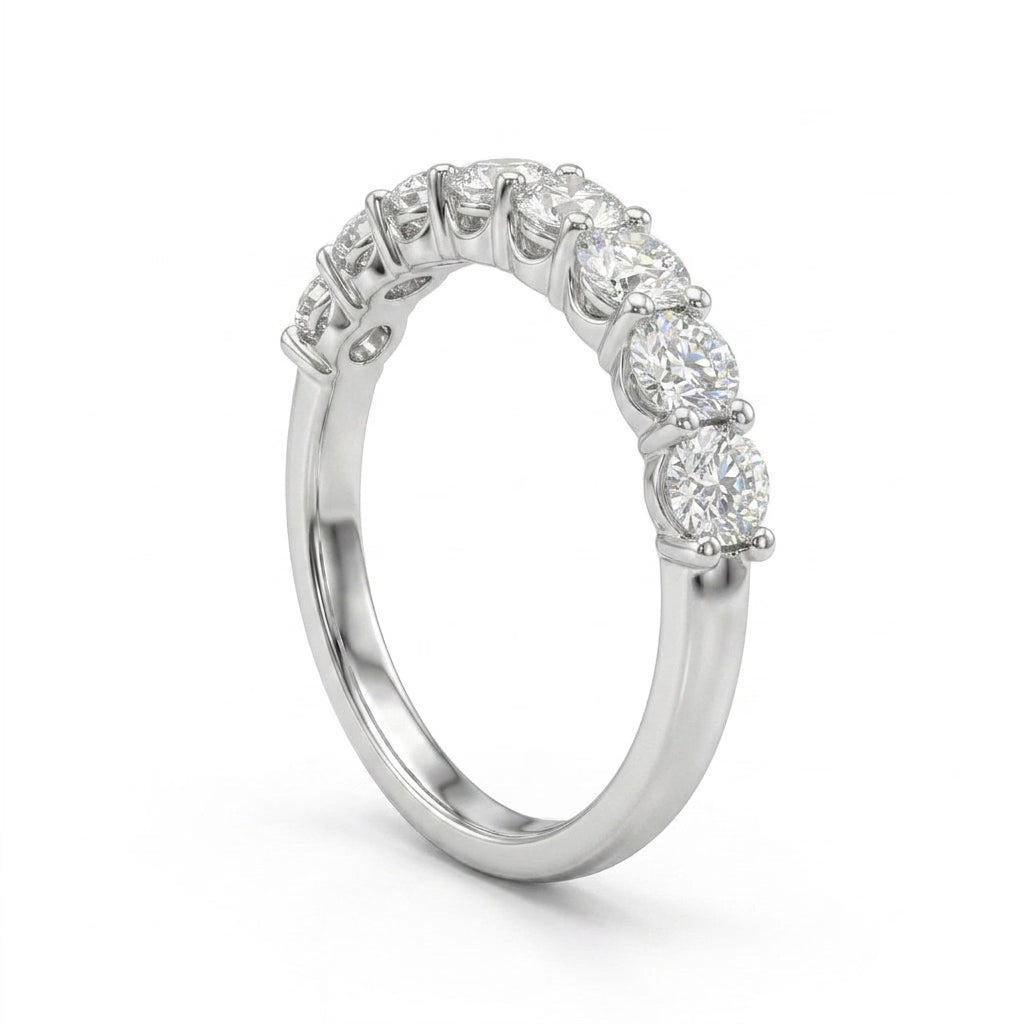 Round Engagement Ring (2/3 ct. tw.) in 18K White Gold