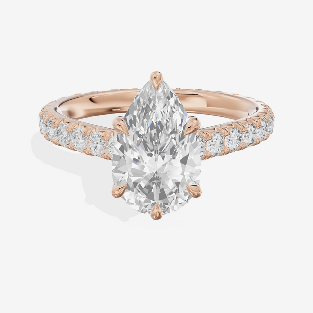 Sincere Pear Eternity Ring (3/5 ct. tw.) in 14K Rose Gold