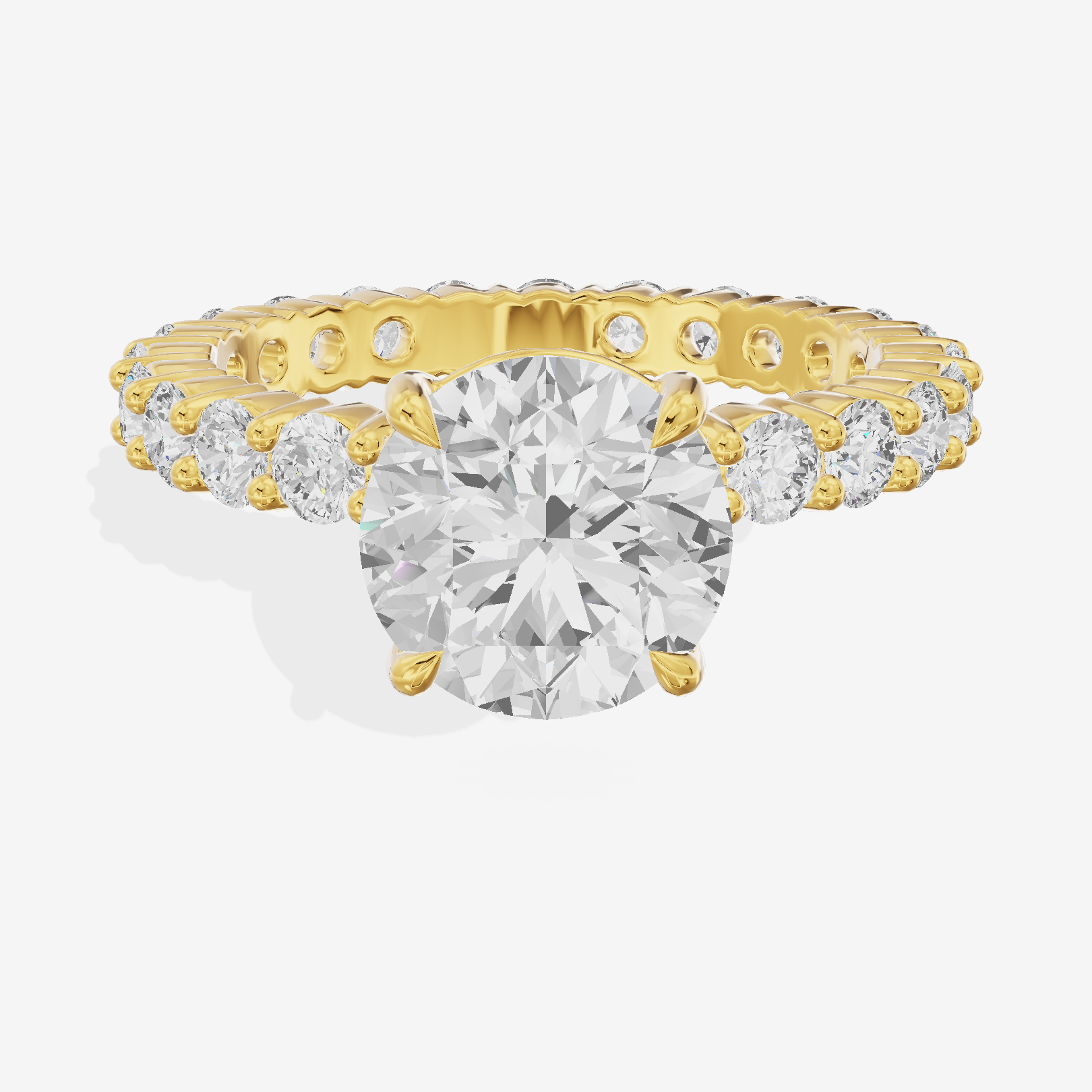 Vowsae Round Eternity Ring (3/4 ct. tw.) in 18K Yellow Gold