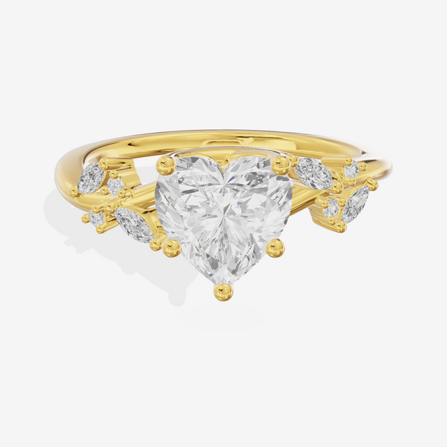 Vintage Trueheart Heart Engagement Ring (1/6 ct. tw.) in 18K Yellow Gold