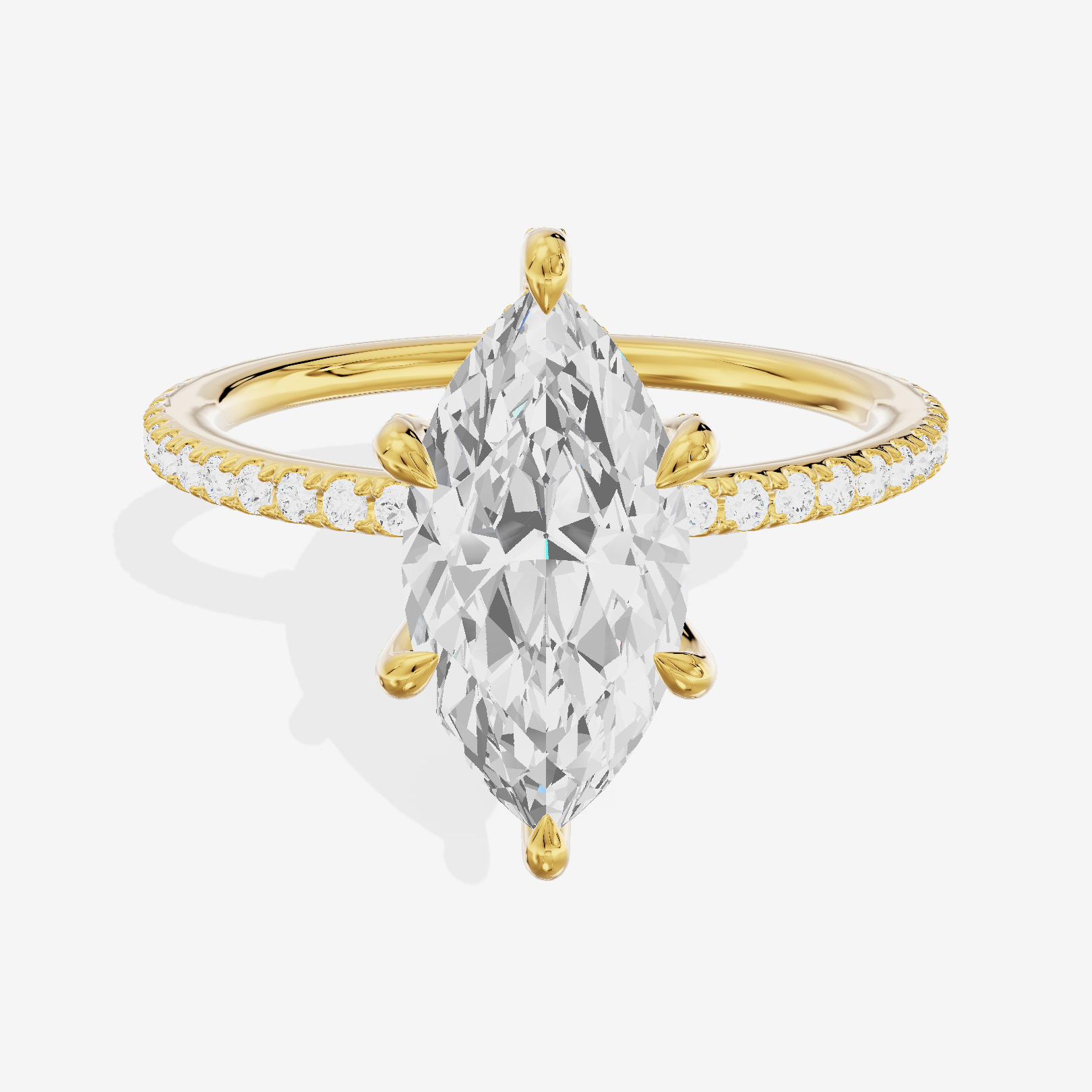 Mayrelle Halo Marquise Engagement Ring (1/3 ct. tw.) in 14K Yellow Gold