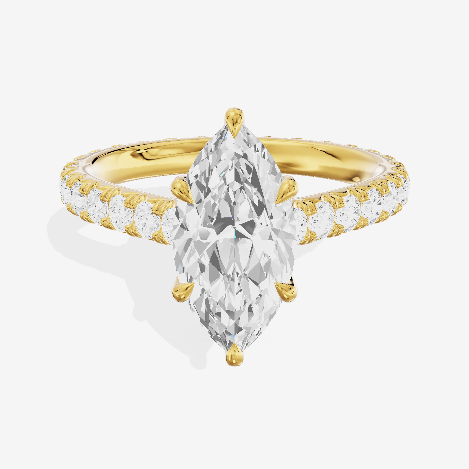 Sincere Marquise Eternity Ring (3/5 ct. tw.) in 14K Yellow Gold
