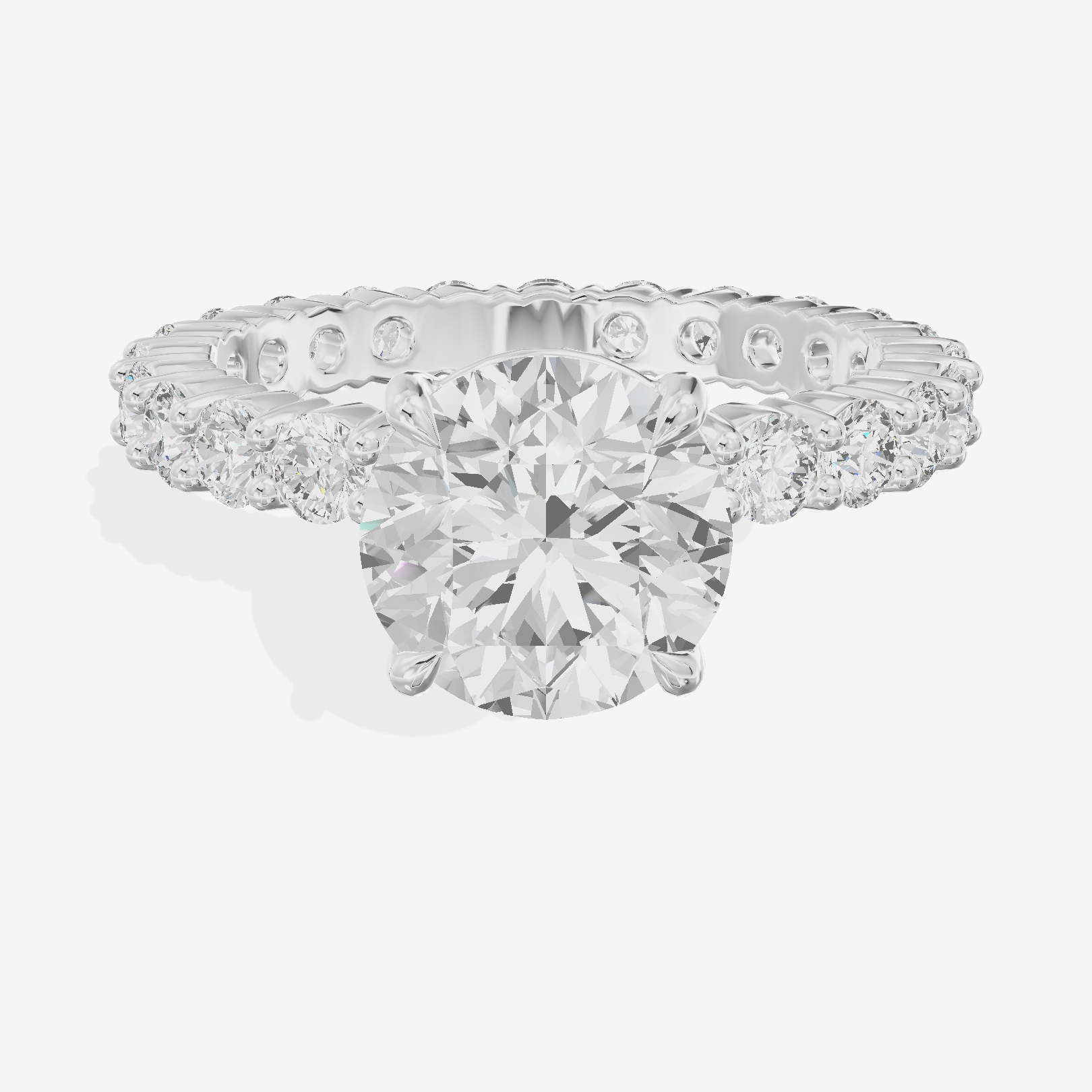 Vowsae Round Eternity Ring (3/4 ct. tw.) in 18K White Gold