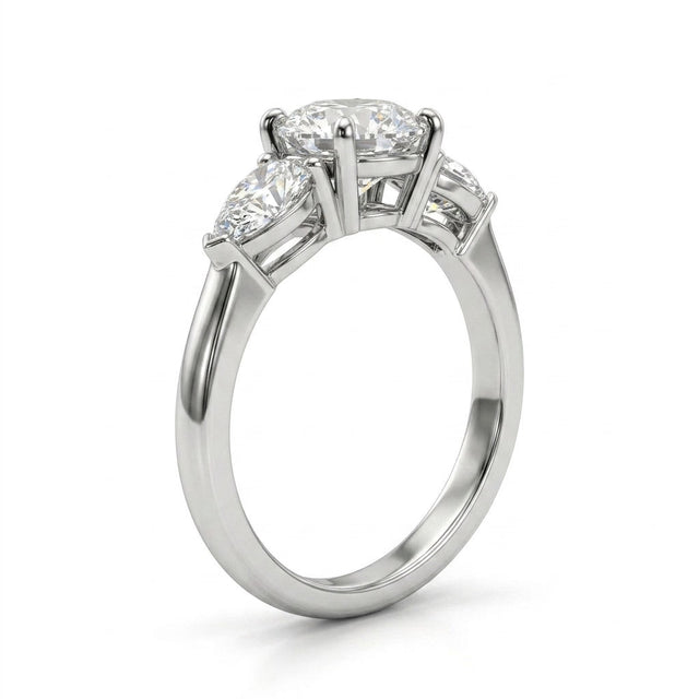 Three Stone Round Engagement Ring (2.05 ct. tw.) in Platinum