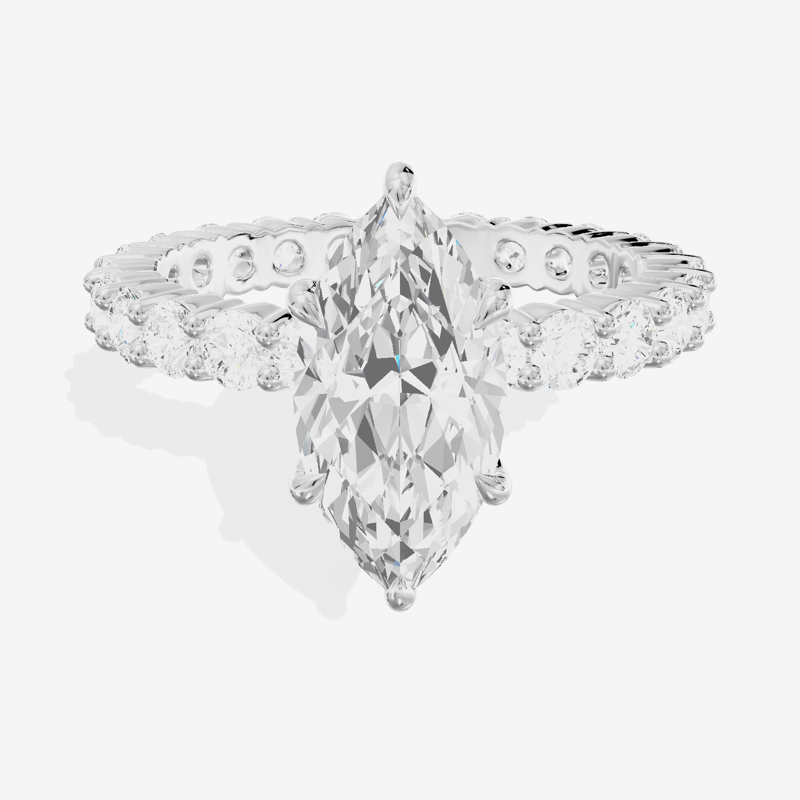 Vowsae Marquise Eternity Ring (3/4 ct. tw.) in Platinum