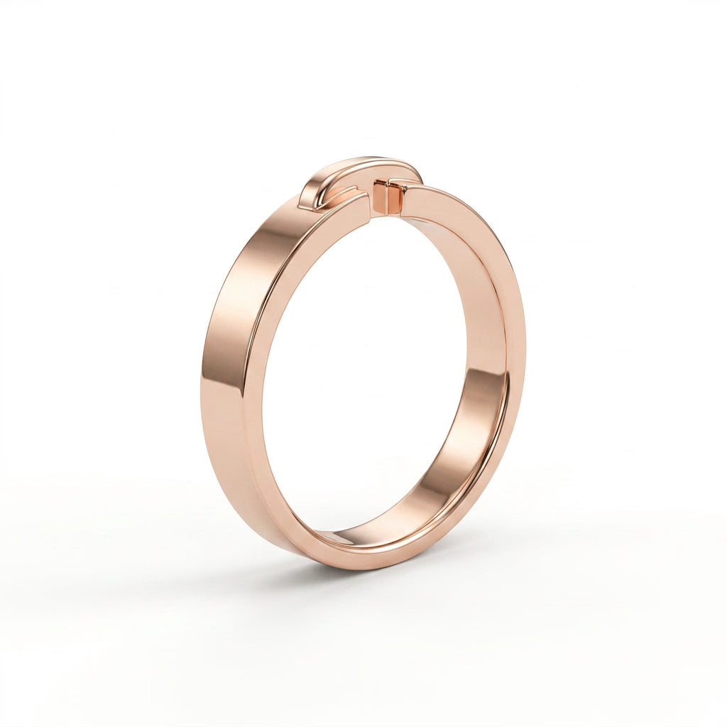 Wedding Band in 18K Rose Gold