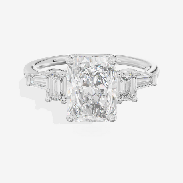 Vowsae Five Stone Radiant Engagement Ring (3/4 ct. tw.) in 18K White Gold