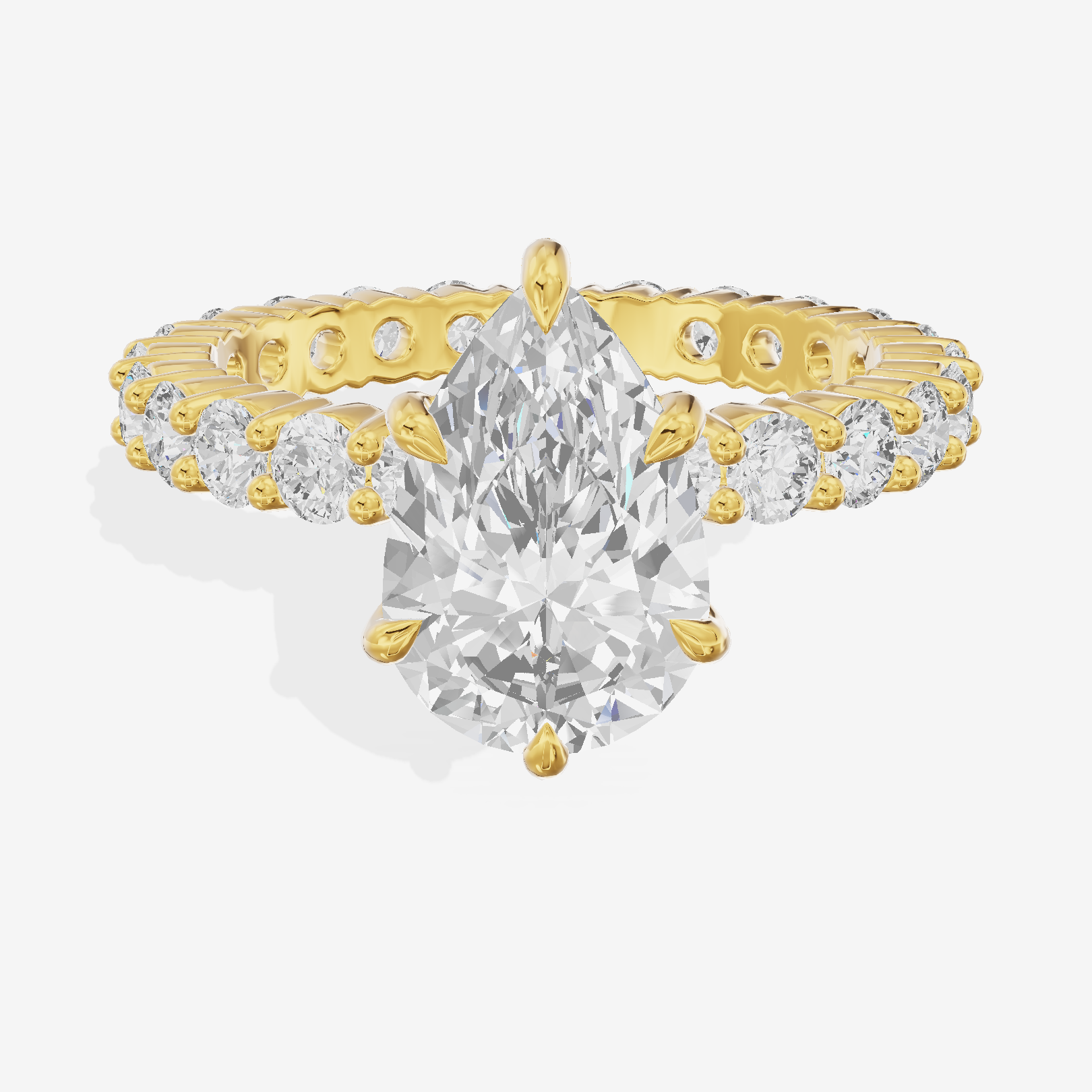 Vowsae Pear Eternity Ring (3/4 ct. tw.) in 14K Yellow Gold