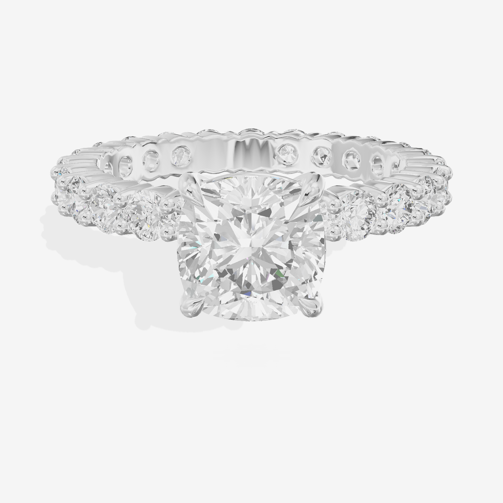 Vowsae Cushion Eternity Ring (3/4 ct. tw.) in 18K White Gold