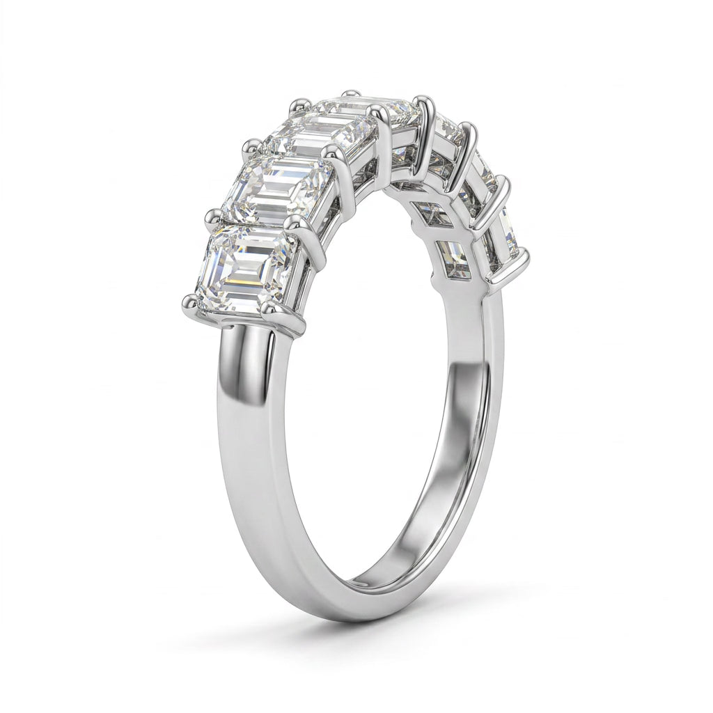 Eternity Emerald Engagement Ring (3.56 ct. tw.) in 18K White Gold