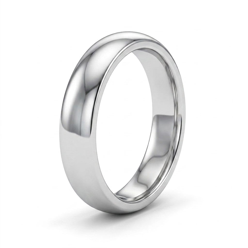 Round Wedding Band (1/10 ct.) in 18K White Gold
