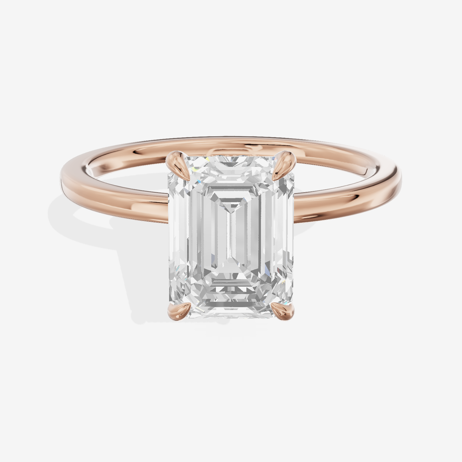 Lateria Halo Emerald Engagement Ring (1/3 ct. tw.) in 14K Rose Gold