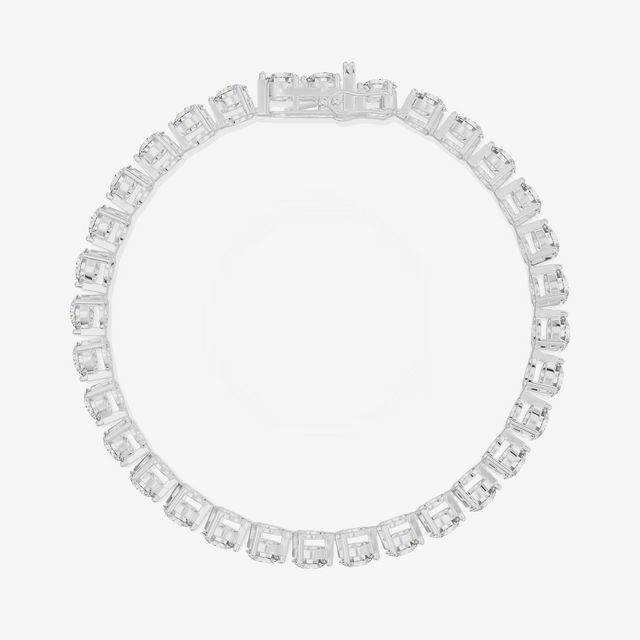 Round Tennis Bracelet (10.21 ct. tw.) in 18K White Gold