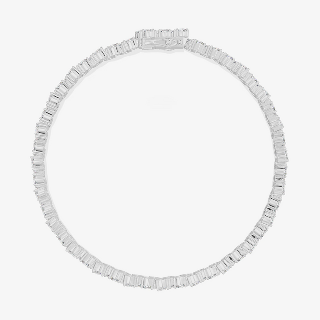 Marquise Cluster Tennis Bracelet (1/10 ct. tw.) in 18K White Gold