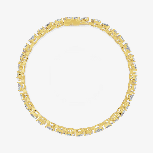 Mixed Cut Tennis Bracelet (11.21 ct. tw.) in 18K Yellow Gold