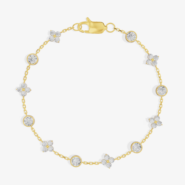 Round Bracelet (1.11 ct. tw.) in 18K Yellow Gold