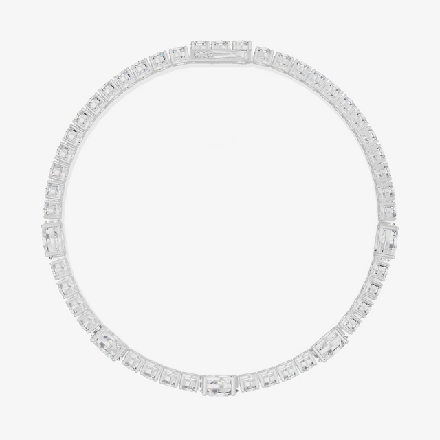 Oval Tennis Bracelet (7.45 ct. tw.) in 18K White Gold
