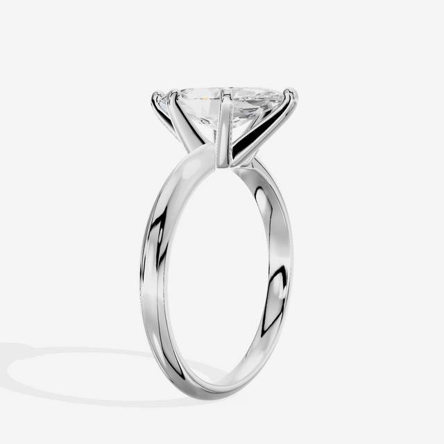 Classic Vowsae 2.5mm Marquise Six-Prong Engagement Ring in 14K White Gold