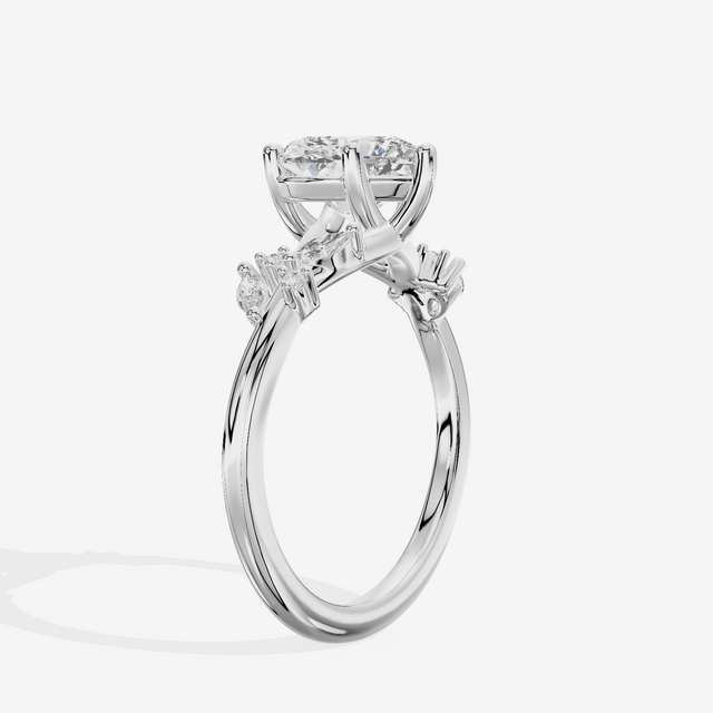 Vintage Trueheart Heart Engagement Ring (1/6 ct. tw.) in 18K White Gold