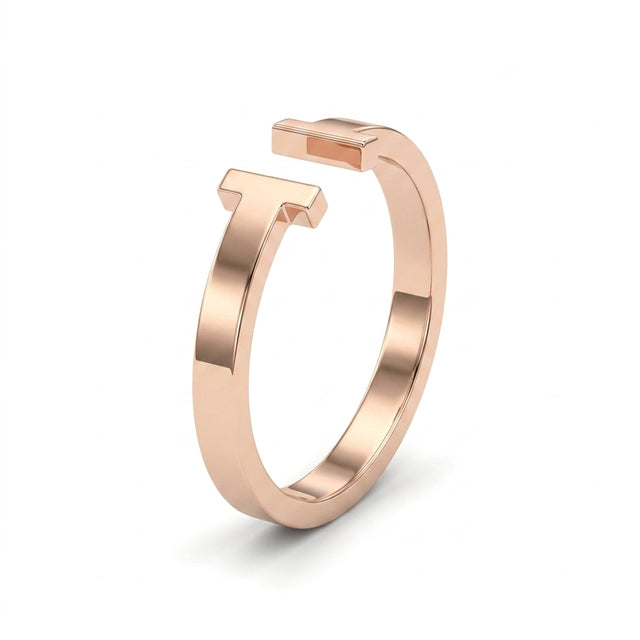 Low Profile Round Wedding Band (1/10 ct. tw.) in 18K Rose Gold