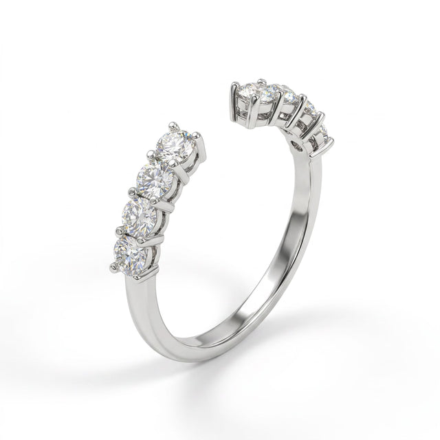 Round Engagement Ring (1/2 ct. tw.) in 18K White Gold