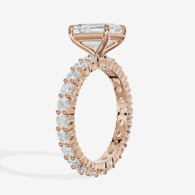 Vowsae Emerald Eternity Ring (3/4 ct. tw.) in 14K Rose Gold