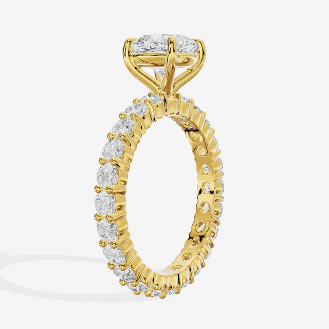 Vowsae Cushion Eternity Ring (3/4 ct. tw.) in 18K Yellow Gold