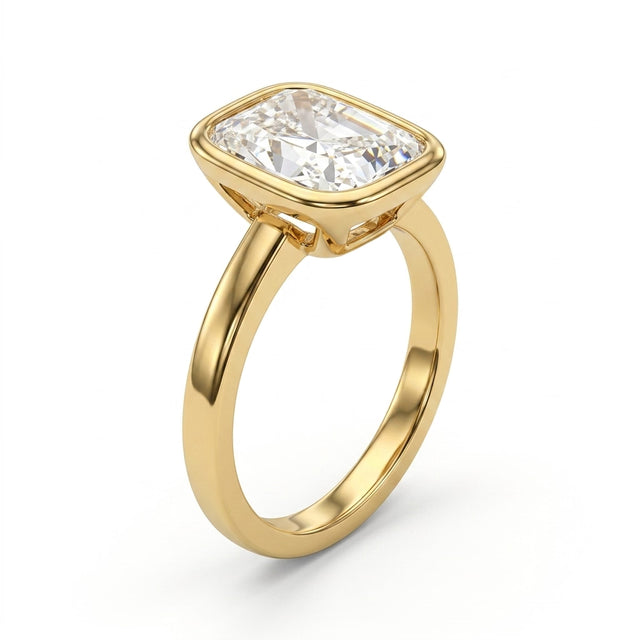 Cushion Engagement Ring (5.02 ct.) in 14K Yellow Gold