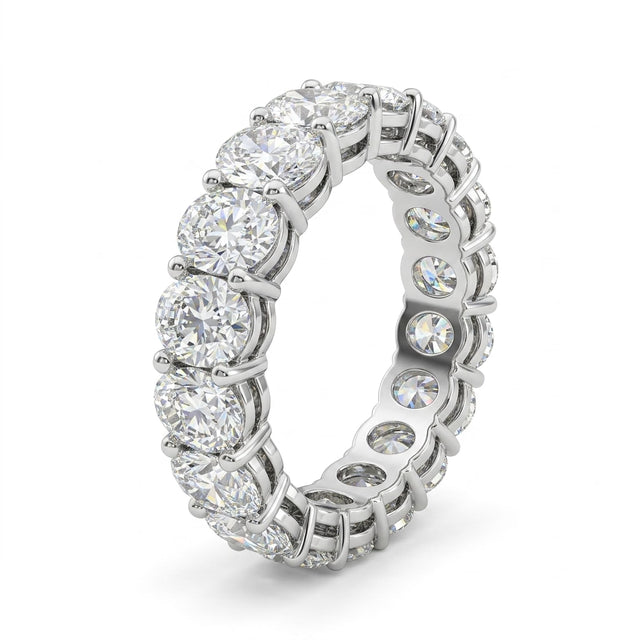 Eternity Oval Engagement Ring (5.74 ct. tw.) in 18K White Gold