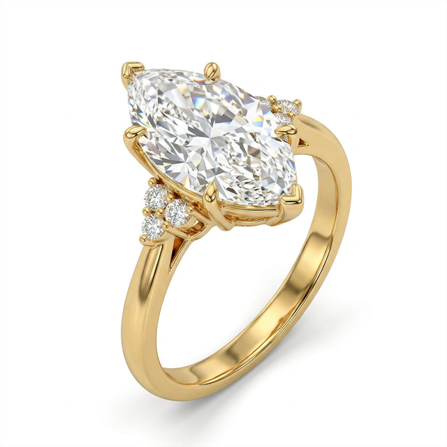 Cluster Marquise Engagement Ring (2.38 ct. tw.) in 18K Yellow Gold