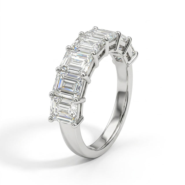 Eternity Emerald Engagement Ring (3.56 ct. tw.) in 18K White Gold