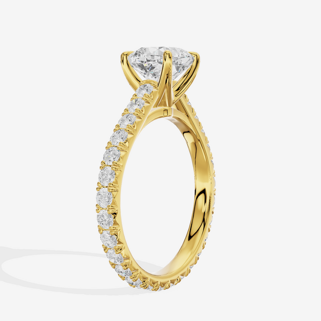 Sincere Cushion Eternity Ring (3/5 ct. tw.) in 14K Yellow Gold