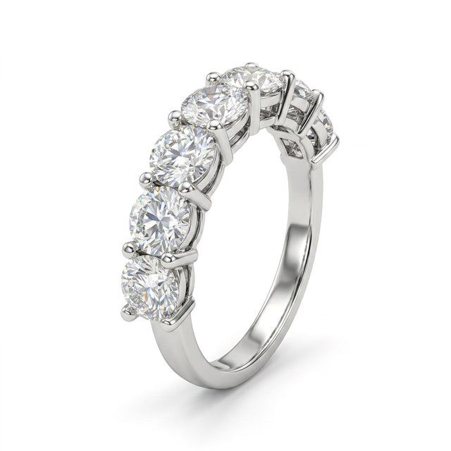 Round Engagement Ring (2.18 ct. tw.) in 18K White Gold