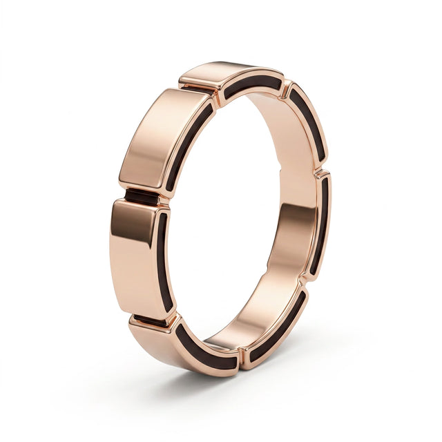 Wedding Band in 18K Rose Gold