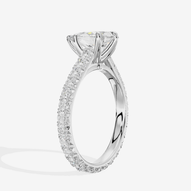 Sincere Pear Eternity Ring (3/5 ct. tw.) in Platinum