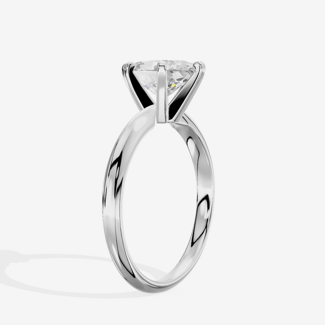 Classic Vowsae 2.5mm Oval Six-Prong Engagement Ring in Platinum