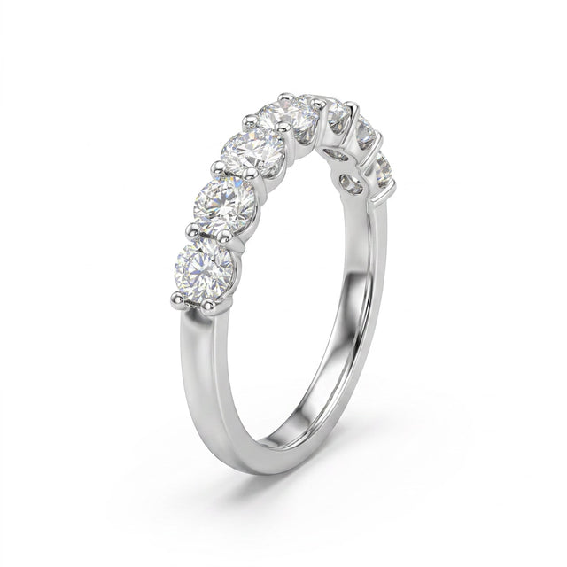 Round Engagement Ring (2/3 ct. tw.) in 18K White Gold