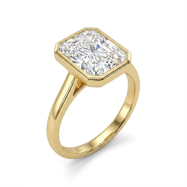 Cushion Engagement Ring (2.82 ct.) in 14K Yellow Gold