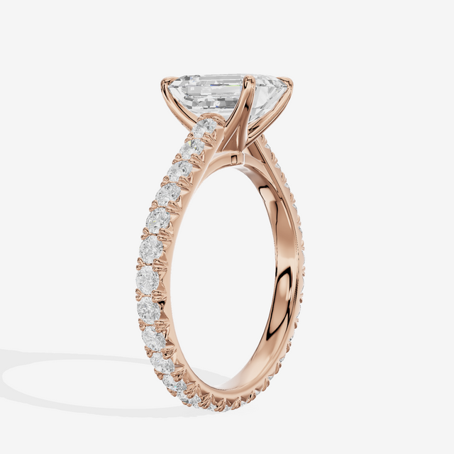 Sincere Emerald Eternity Ring (3/5 ct. tw.) in 18K Rose Gold
