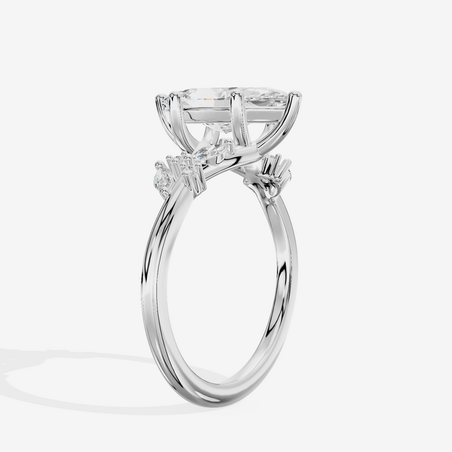 Vintage Trueheart Marquise Engagement Ring (1/6 ct. tw.) in 18K White Gold