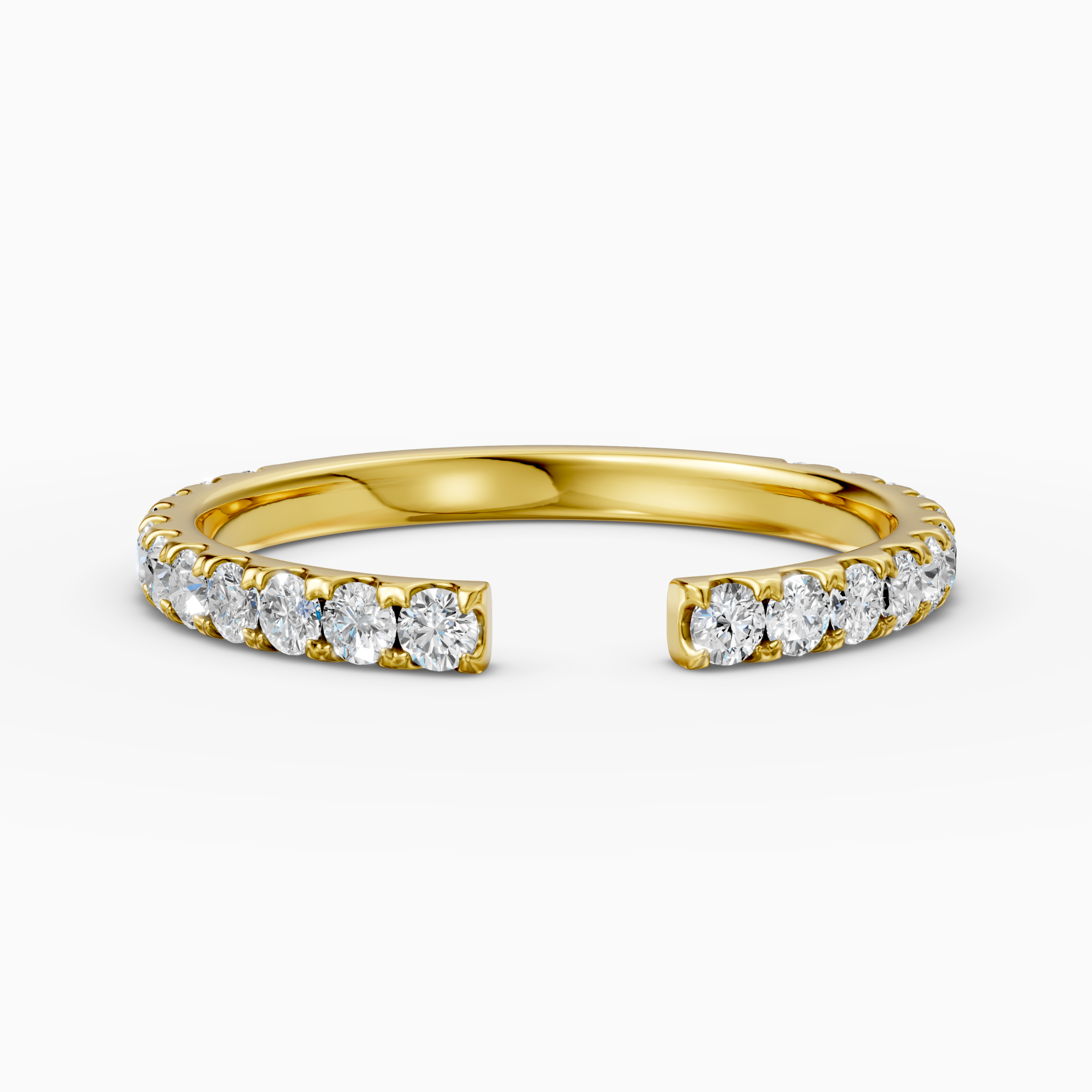 18K Yellow Gold 0.51 Carat Lab-Grown Diamond Engagement Ring