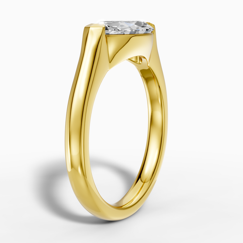 1.03 carats marquise Lab-Grown Diamond East-West Ring — 18K yellow gold