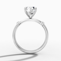 3.15-carat marquise Lab-Grown Diamond Low-Profile Ring — 18K White gold