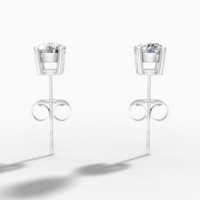 Timeless 4-Prong Diamond Stud Earrings — 0.60ct. tw. in 18K White Gold
