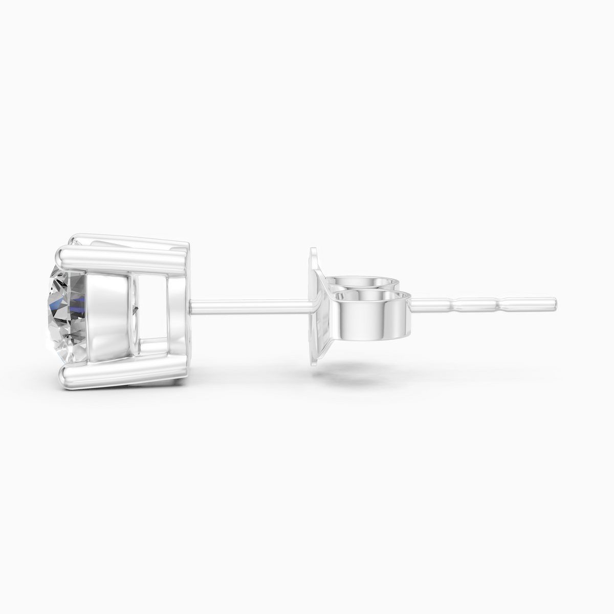 Timeless 4-Prong Diamond Stud Earrings — 0.60ct. tw. in 18K White Gold
