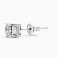 Timeless 4-Prong Diamond Stud Earrings — 0.60ct. tw. in 18K White Gold